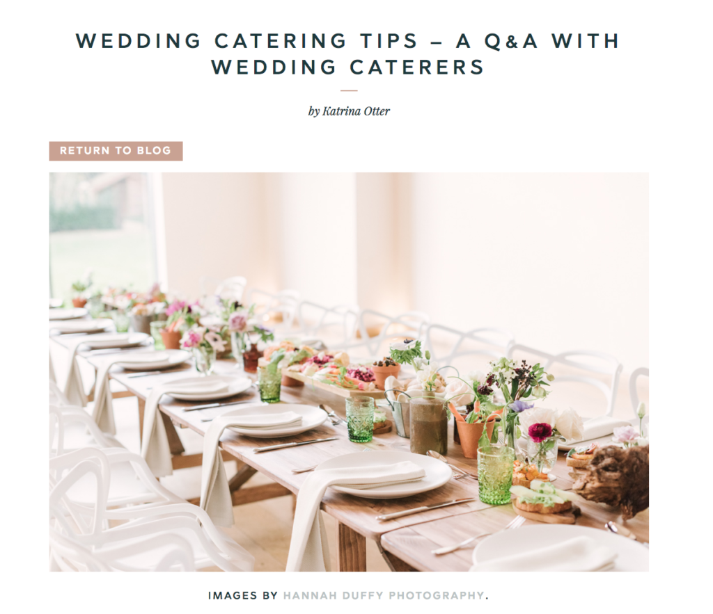 Wedding Catering Tips